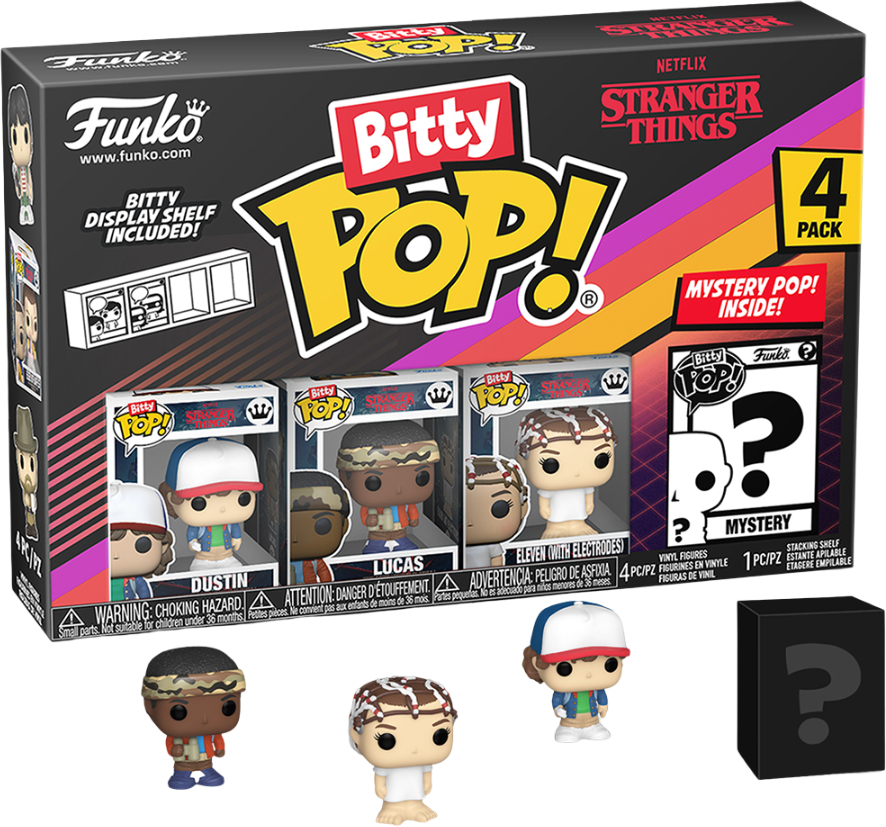 Ігрова фігурка-сюрприз набір FUNKO BITTY POP! серії Дуже дивні справи - ДАСТИН (4 фігурки в ас.) (83662) - Фото 1