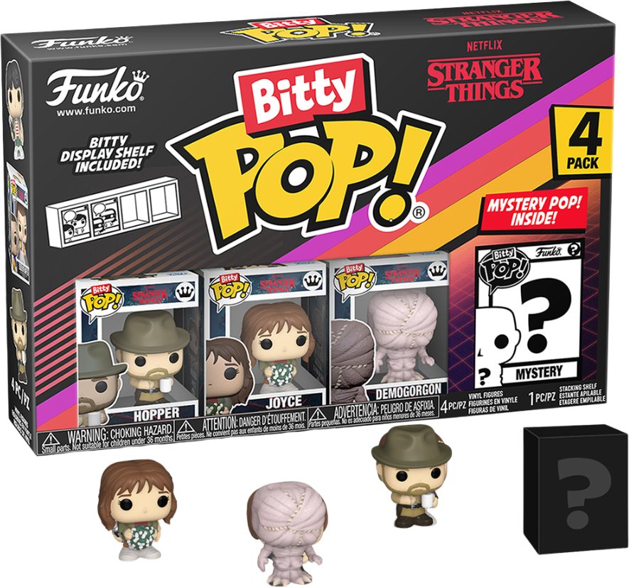 Ігрова фігурка-сюрприз набір FUNKO BITTY POP! серії Дуже дивні справи - ХОППЕР (4 фігурки в ас.) (83664) - Фото 1