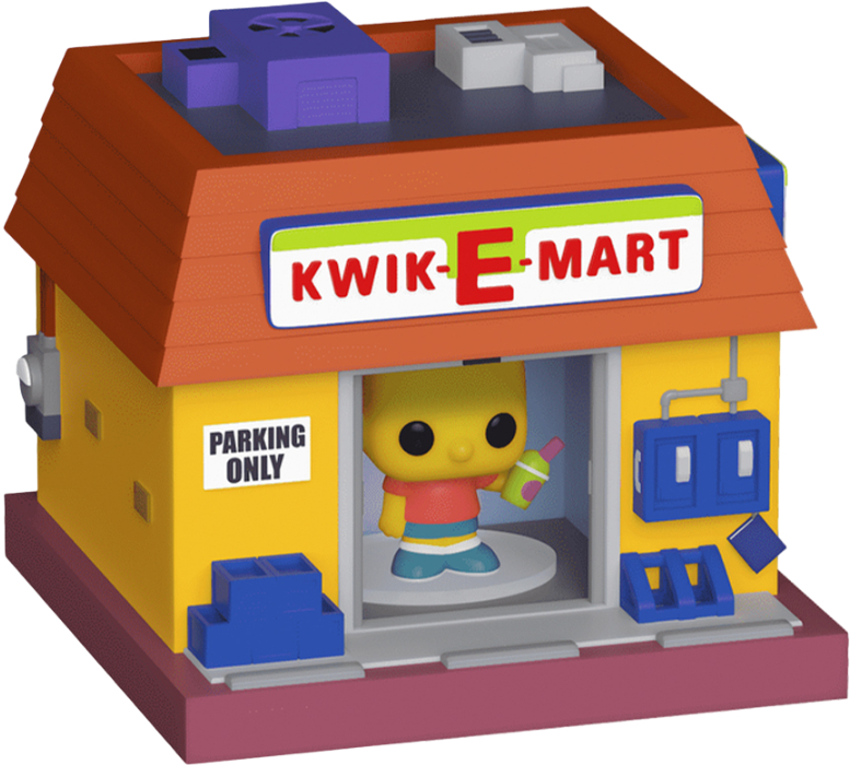 Коллекционные фигурки набор FUNKO BITTY POP! Town серии Симпсоны - БАРТ СИМПСОН И КВИКИ-МАРТ (83684) - Фото 1
