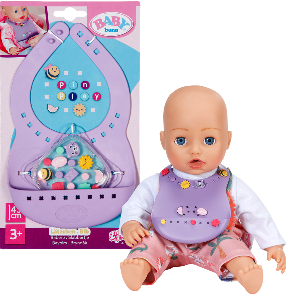 Одяг та аксесуари для ляльки Baby Born серії Pinplay – СТИЛЬНЕ ГОДУВАННЯ (837221) - Фото 1