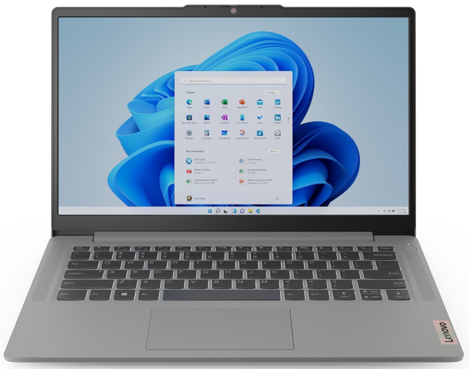Ноутбук Lenovo IdeaPad Slim 3 14IAH8 (83EQ007TRA) Arctic Grey - Фото 1