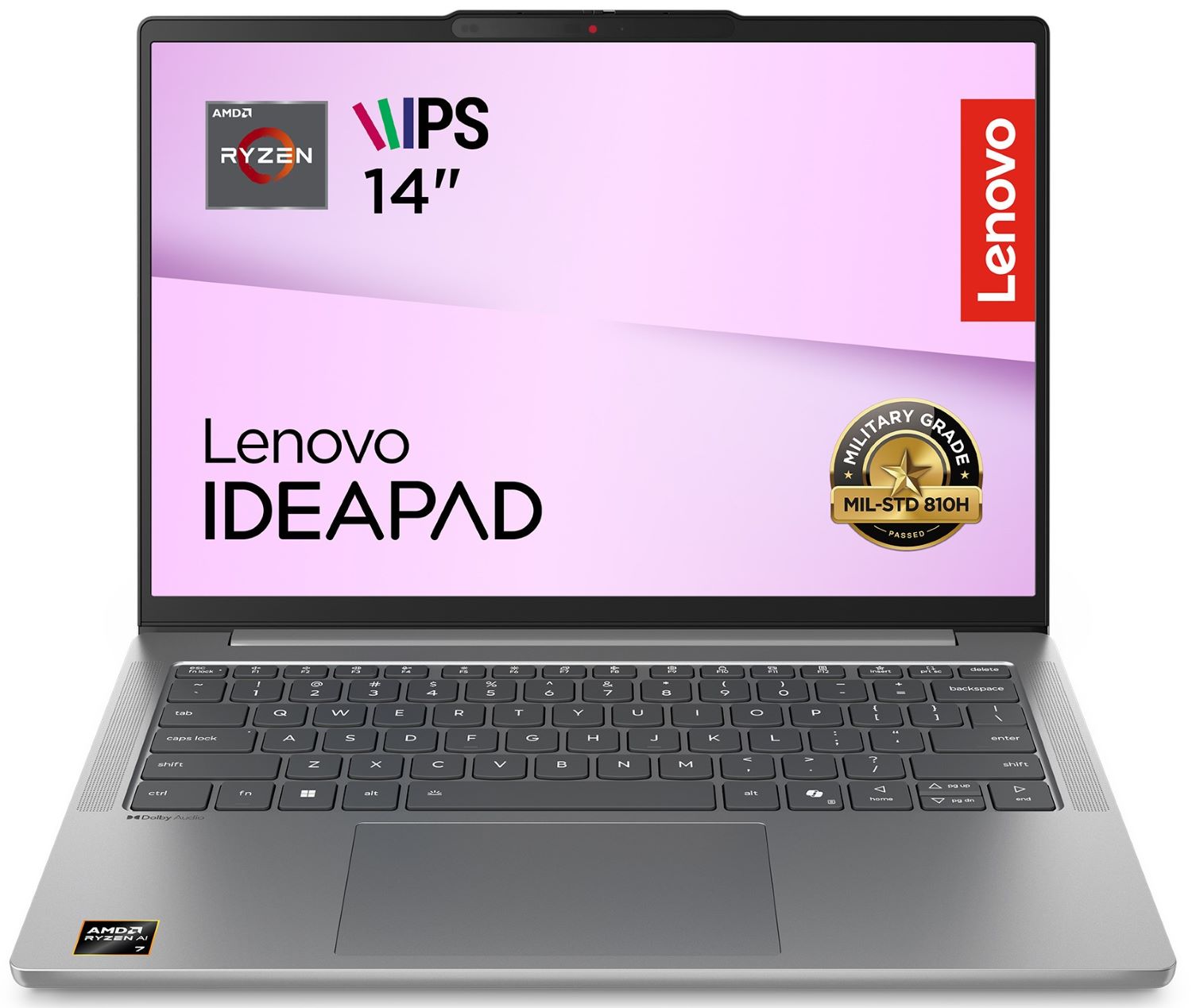 Ноутбук Lenovo IdeaPad Slim 5 14ARP10 (83HT0038RA) Luna Grey - Фото 1