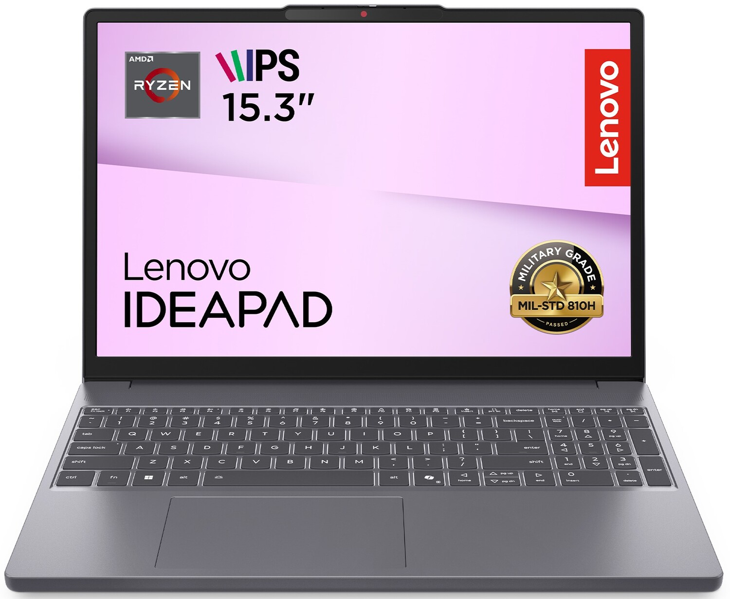 Ноутбук Lenovo IdeaPad Slim 3 15ARP10 (83K700AFRA) Luna Grey - Фото 1