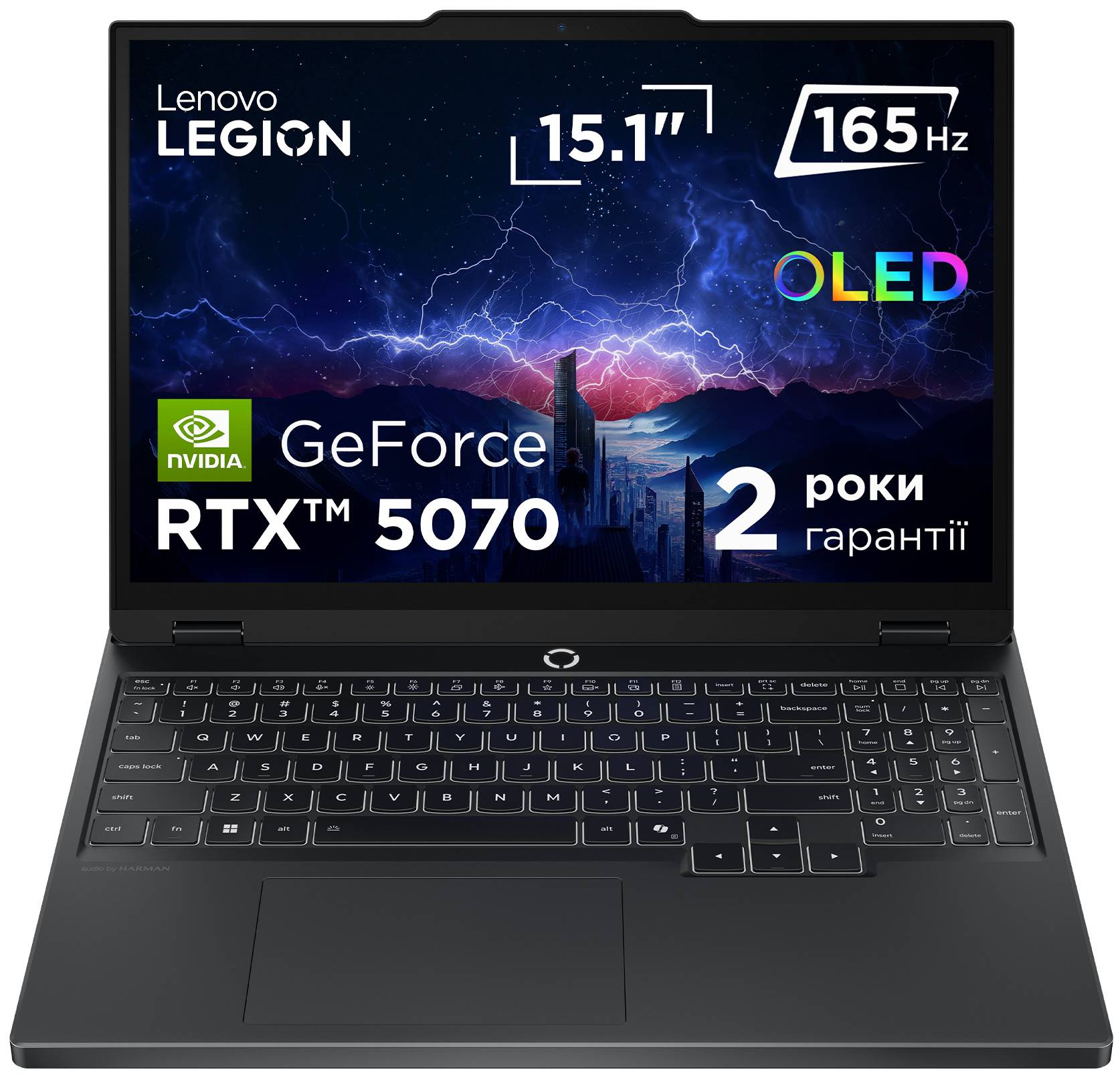 Ноутбук игровой Lenovo Legion 5 15IRX10 (83LY005ERA) Eclipse Black - Фото 1
