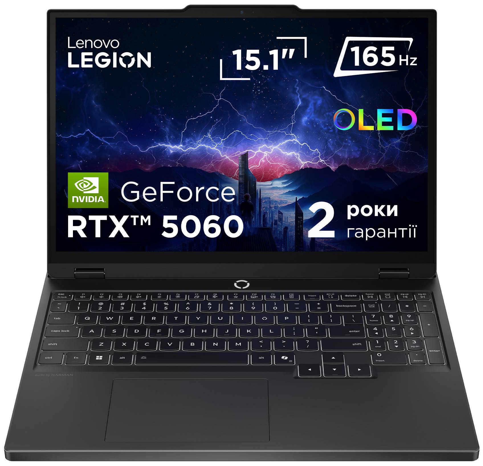 Ноутбук игровой Lenovo Legion 5 15IRX10 (83LY00EYRA) Eclipse Black - Фото 1