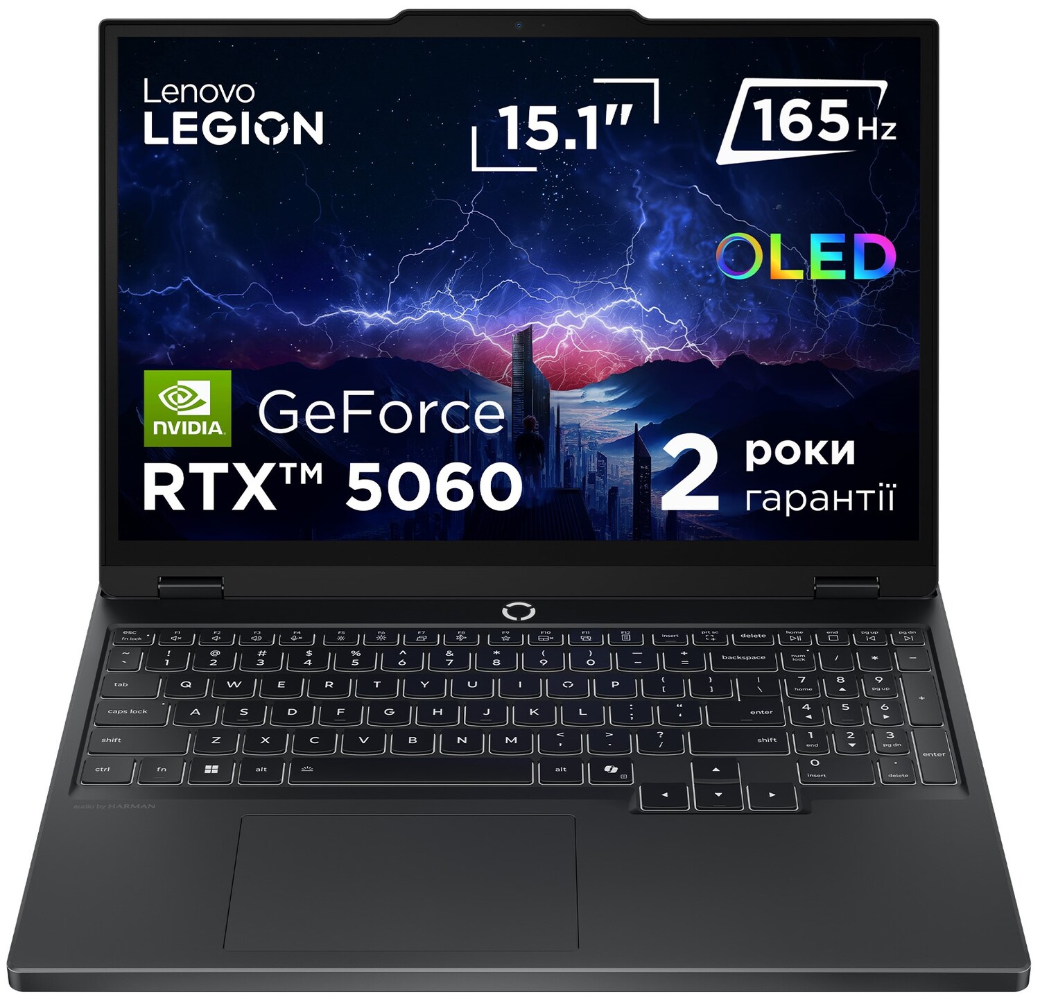 Ноутбук игровой Lenovo Legion 5 15IRX10 (83LY00MGRA) Eclipse Black - Фото 1