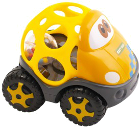 Погремушка Baby Team Игрушка- Машинка (8406_с желтым кузовом) - Фото 1