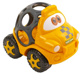 Погремушка Baby Team Игрушка- Машинка ( 8406_ с черным кузовом) - Фото 1