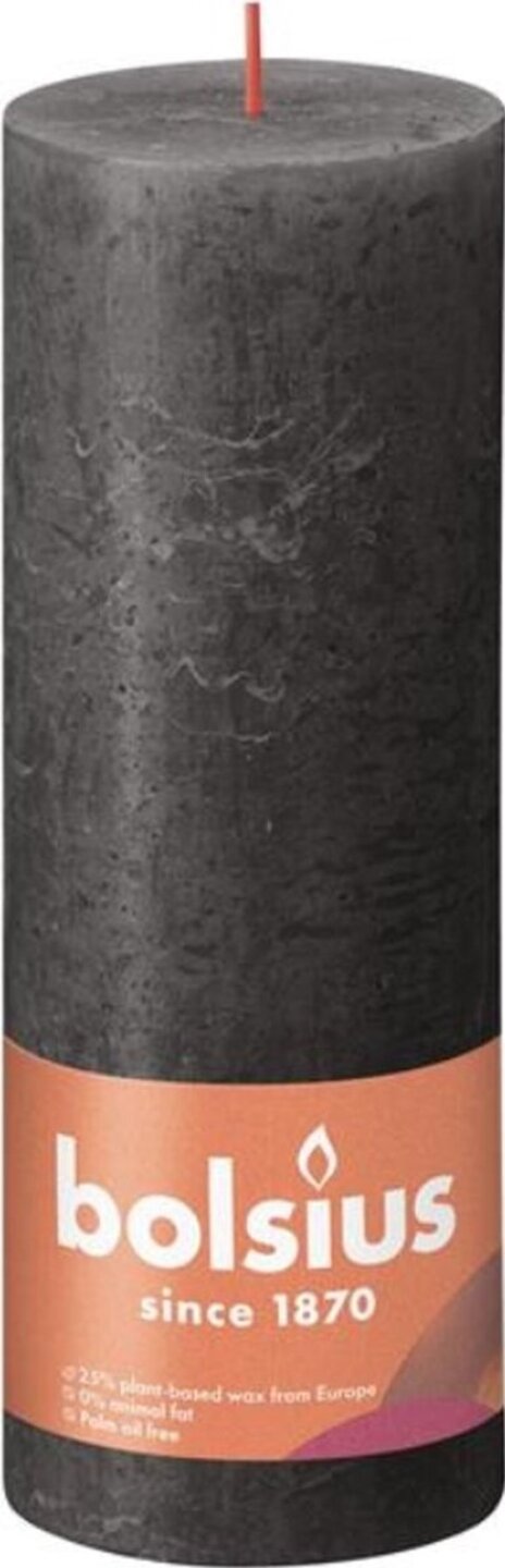 Свічка декоративна Bolsius SHINE 190/68 сіра хмара (850331) - Фото 1