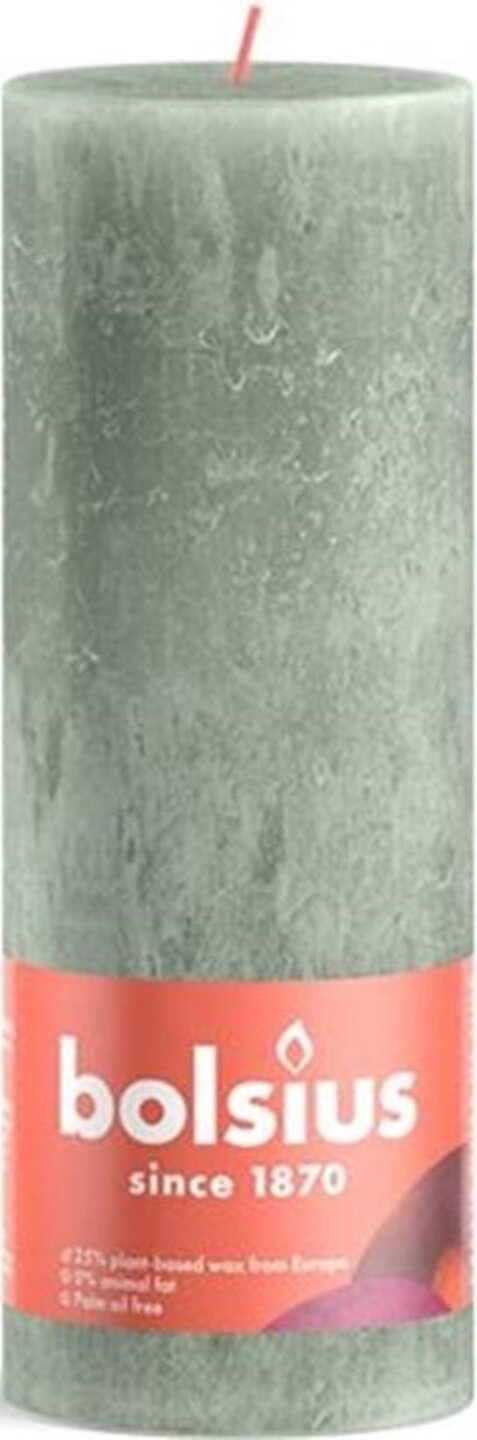 Свічка декоративна Bolsius SHINE 190/68 нефрит (850368) - Фото 1