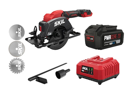 Пила дисковая Skil 3540 CA Compact 20В (SW1E3540CA+BR1E3105AA+CR1E3122AA) - Фото 1