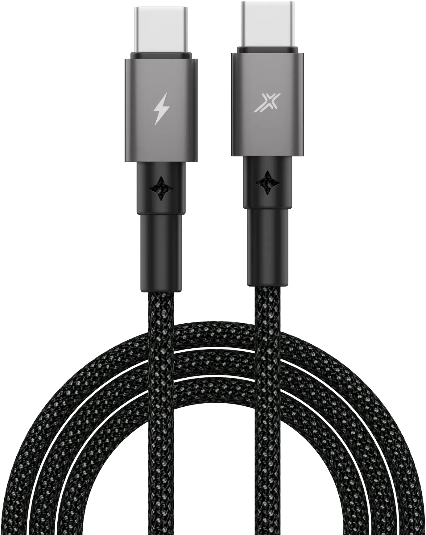 Кабель синхронизации данных Grand-X 100W для быстрой зарядки Black CC-08B (3000001621010) - Фото 1