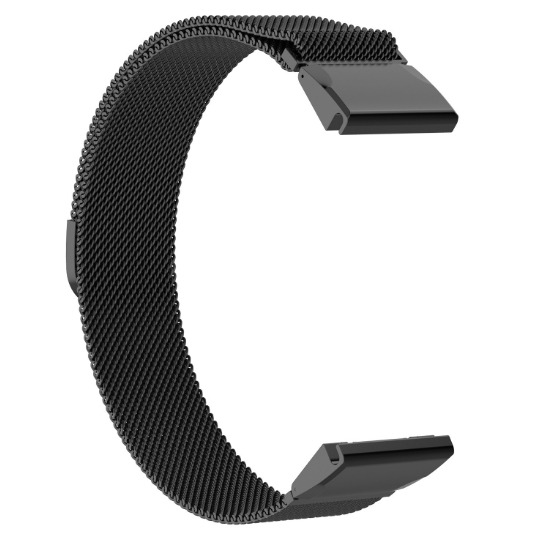 Ремешок для смарт-часов Armorstandart Milanese Magnetic for Garmin 22 mm Black (ARM85718) - Фото 1