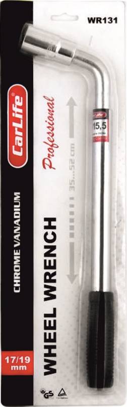 Ключ балонный CarLife 17x19 мм (WR131) - Фото 1