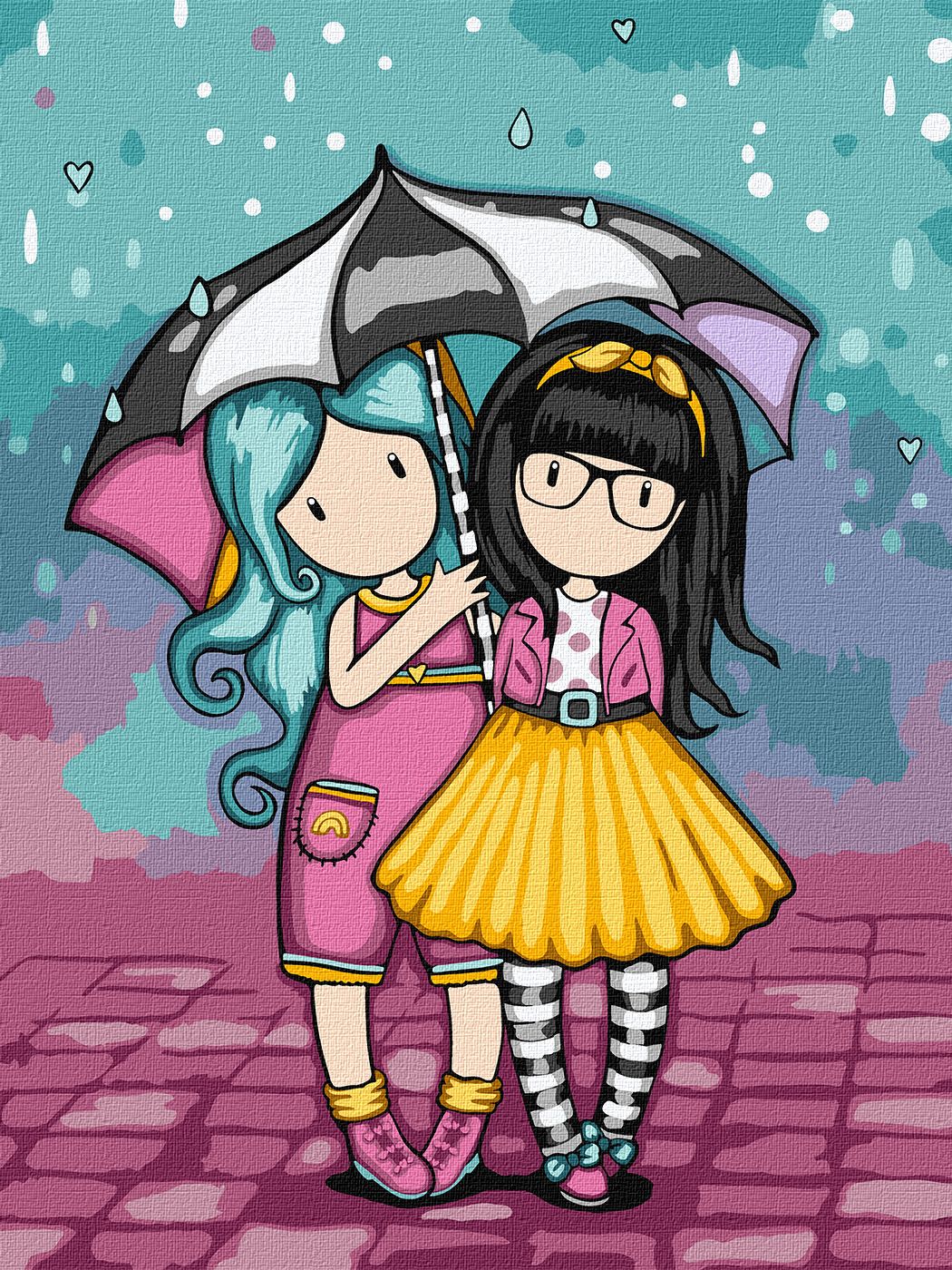 Картина по номерам Ideyka Look-Be Kind Santoro Gorjuss Collection 30х40 см (KHO8586) - Фото 1