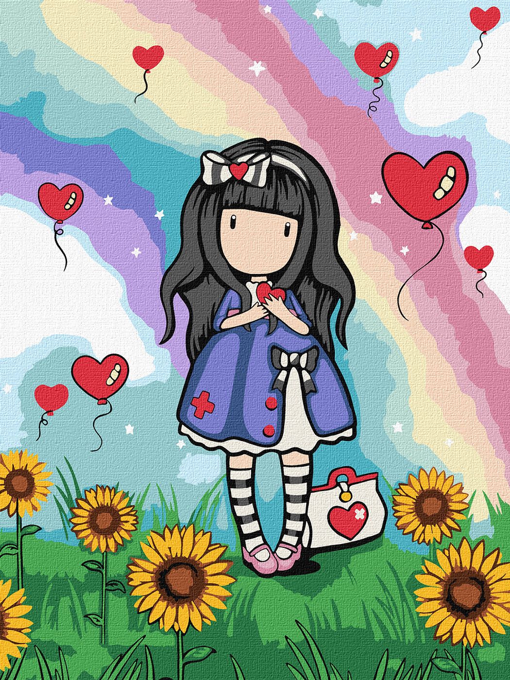 Картина по номерам Ideyka Be Kind To Yourself Santoro Gorjuss Collection 30х40 см (KHO8587) - Фото 1