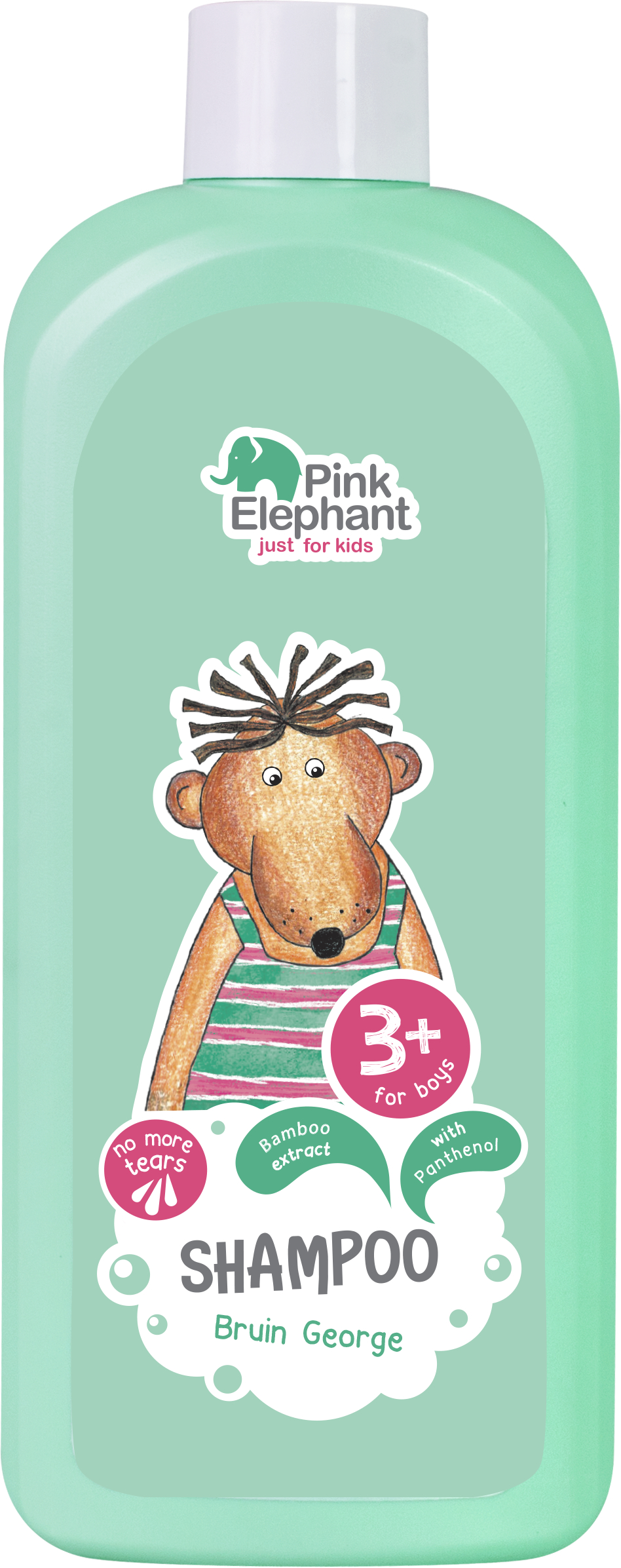 Шампунь для дітей Pink Elephant 500 мл Ведмедик Джордж (8588006040937) - Фото 1