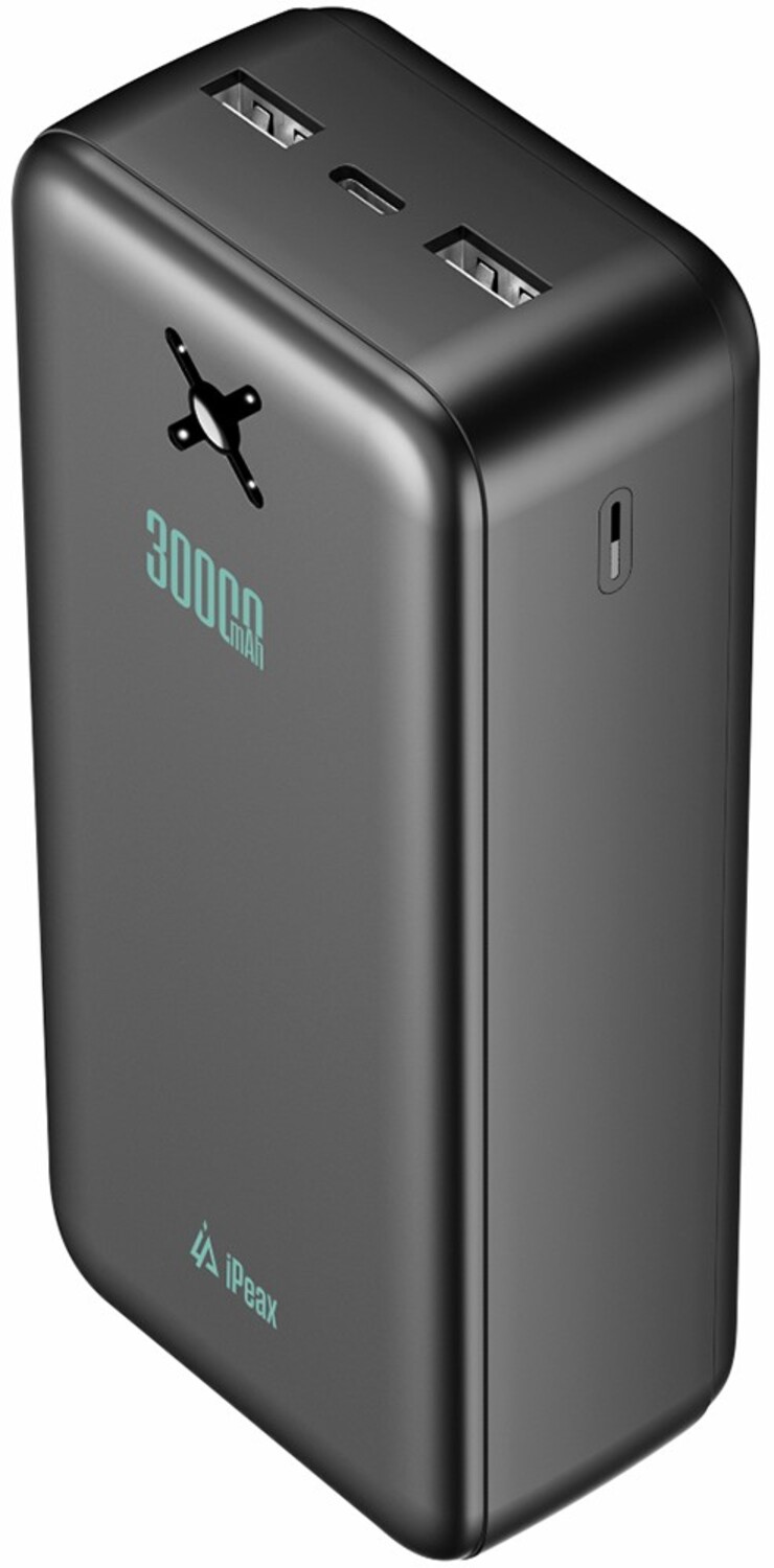 Батарея мобильная iPEAX 30000 mAh 10,5W Black (8595217491946) - Фото 1