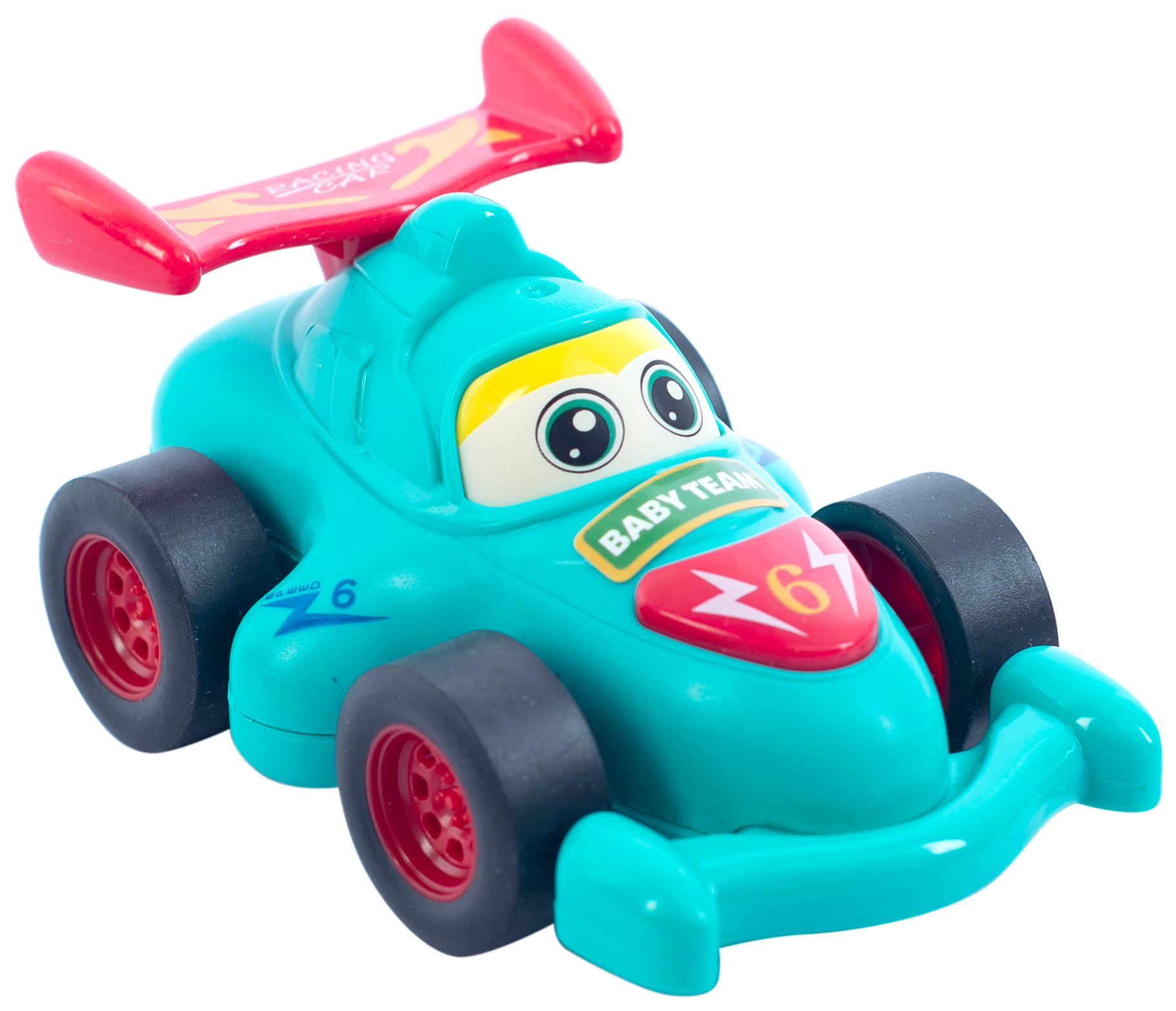 Инерционный игровой транспорт для малыша Baby Team 8620 машинка бирюзовая - Фото 1