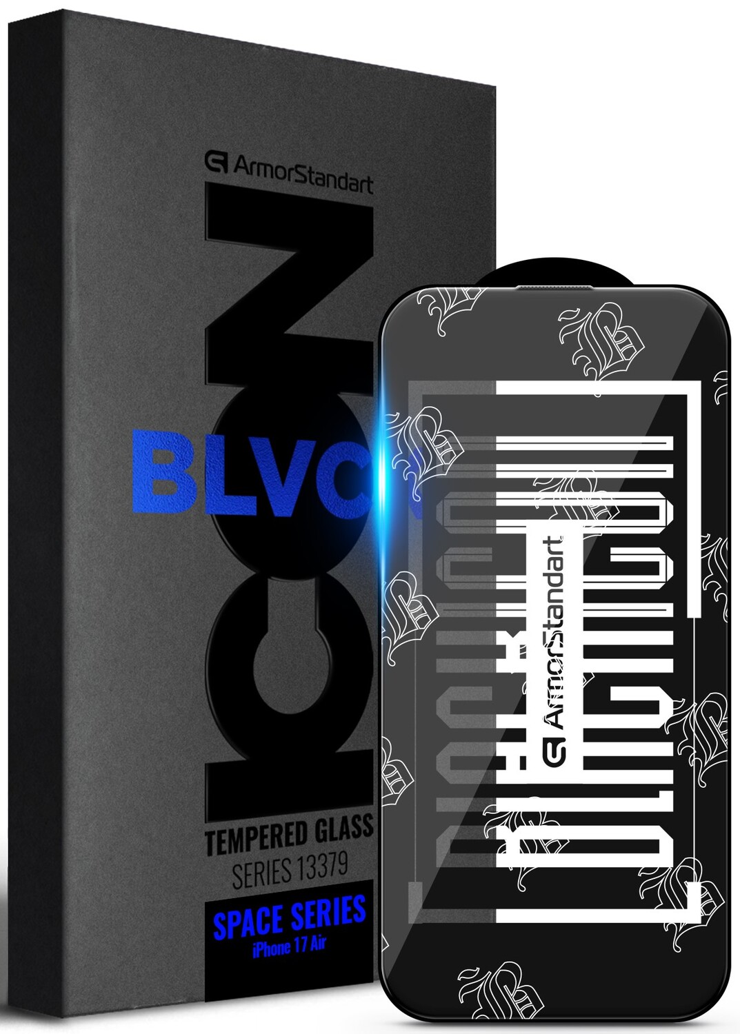 Захисне скло для смартфону Armorstandart Space Black Icon for Apple iPhone 17 Air (ARM86397) - Фото 1