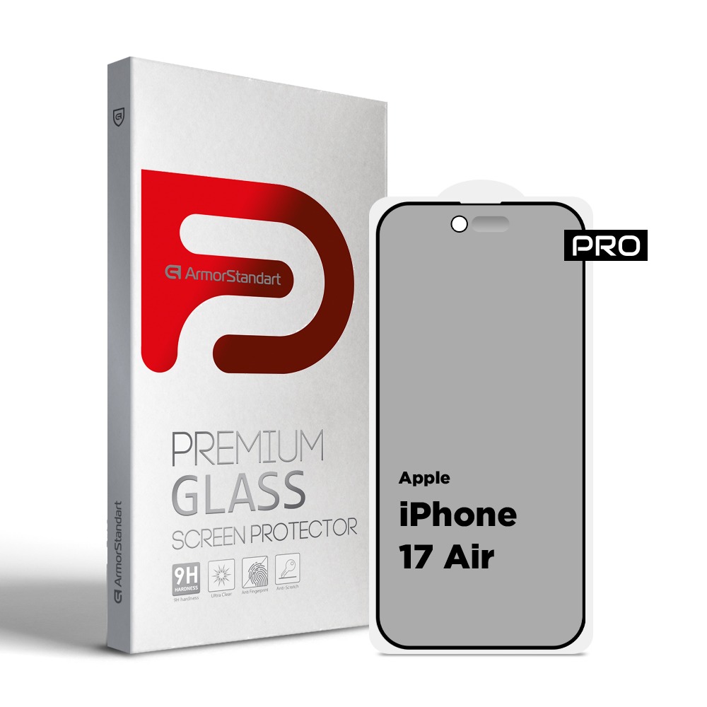 Захисне скло для смартфону Armorstandart Pro Anti-spy Matte for Apple iPhone 17 Air (ARM86417) - Фото 1