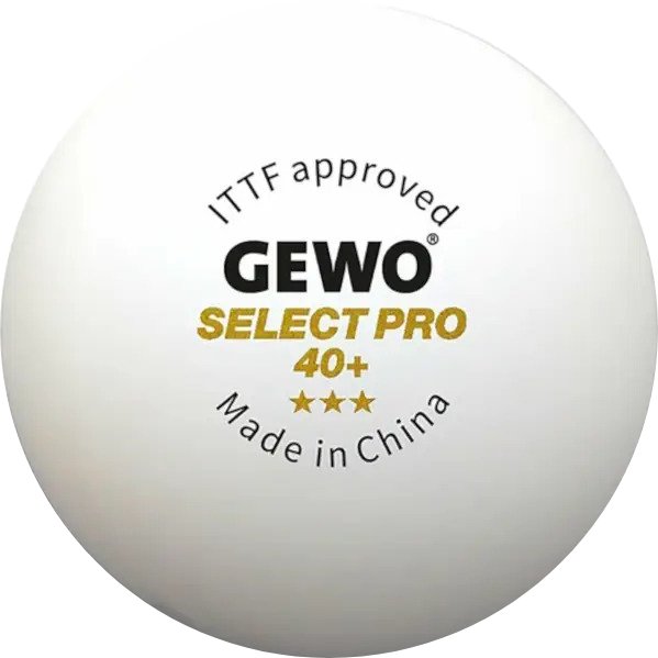 Набір м'ячів для настільного тенісу Gewo Select Pro 40+ ITTF 6 шт. (86481200) - Фото 1