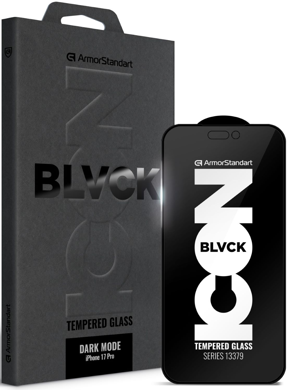Защитное стекло для смартфона Armorstandart Dark Mode BI for Apple iPhone 17 Pro (ARM86629) - Фото 1