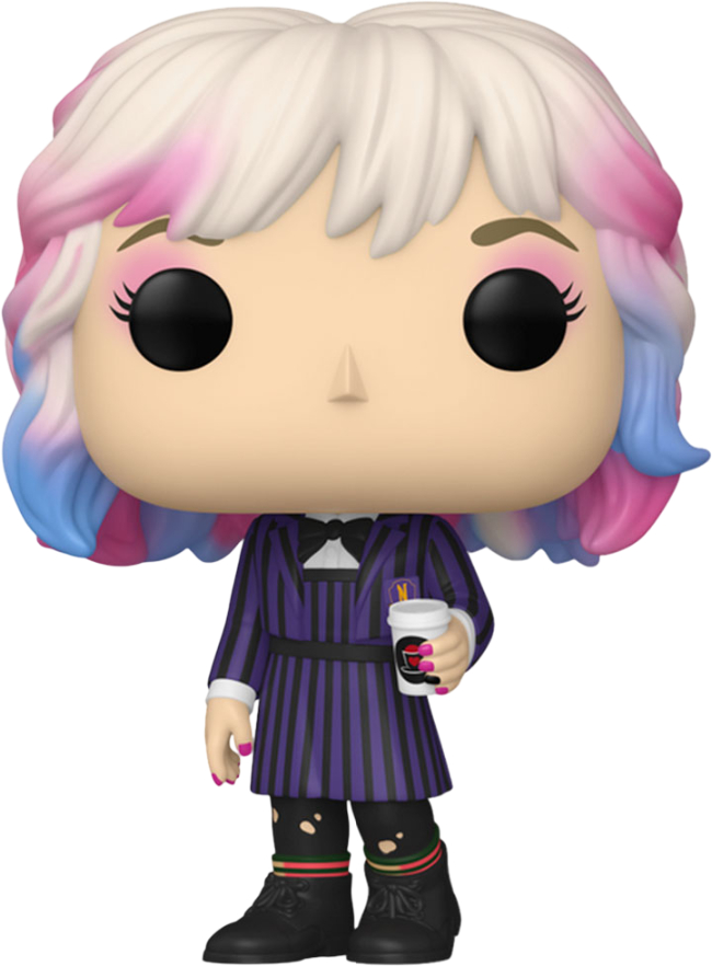 Коллекционная фигурка FUNKO POP! серии Уэнздей 2 - ЭНИД СИНКЛЕР С КОФЕ (86681) - Фото 1
