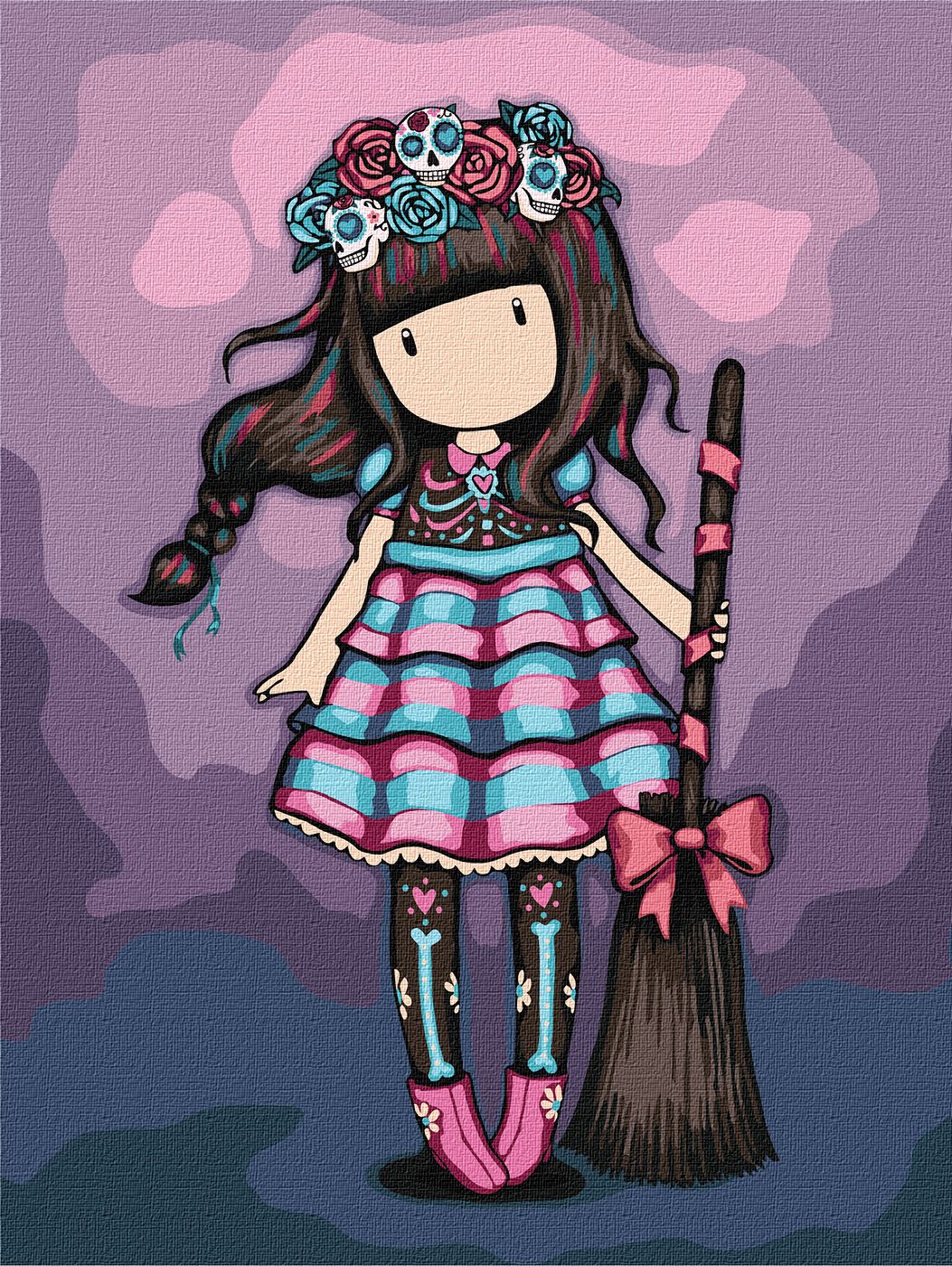 Картина по номерам Ideyka Frida Santoro Gorjuss Collection 30х40 см (KHO8675) - Фото 1