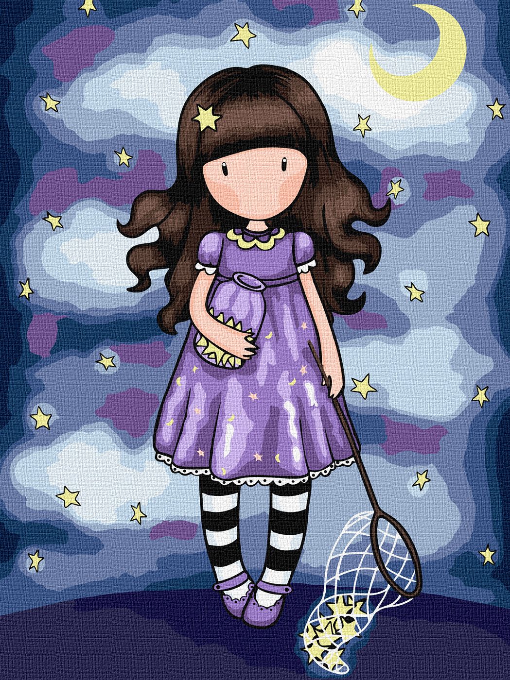 Картина по номерам Ideyka Catch A Falling Star Santoro Gorjuss Collection 30х40 см (KHO8680) - Фото 1