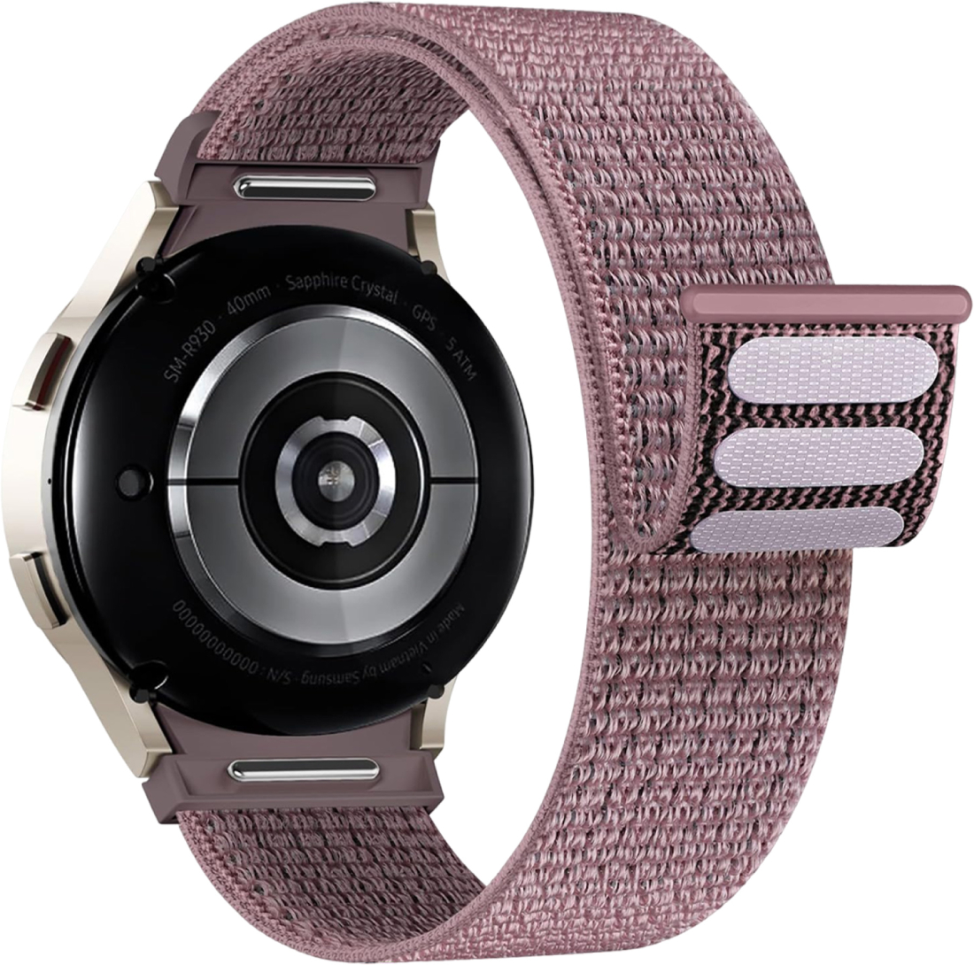 Ремешок для смарт-часов Armorstandart Nylon Band for Samsung Galaxy Watch 7 / FE / 6 / 6 Classic / 5 / 5 Pro / 4 / 4 Classic Dusty Rose (ARM86849) - Фото 1