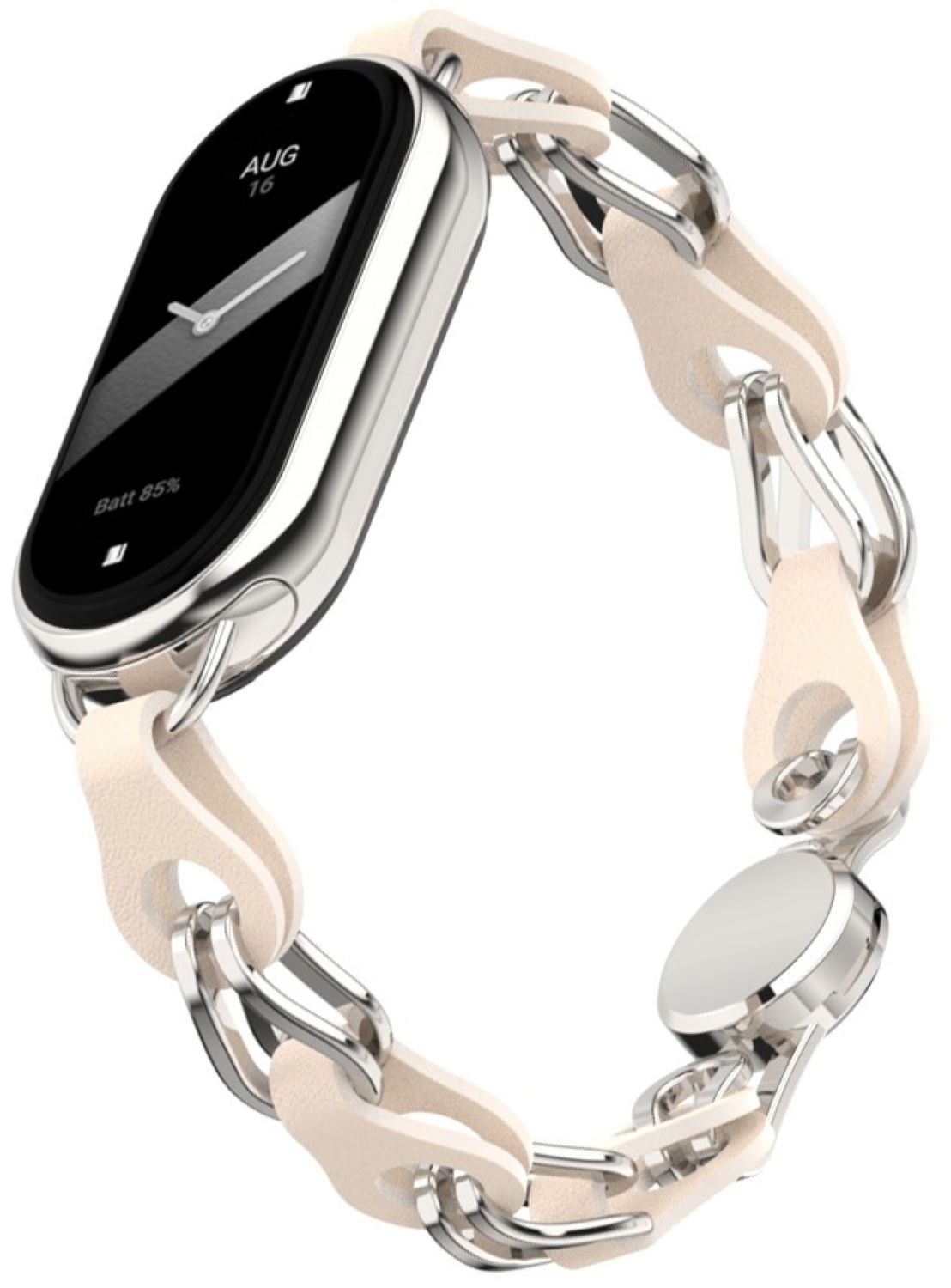 Ремінець для фітнес-браслету Armorstandart Chain Wristband for Xiaomi Smart Band 10/9/8 Beige (ARM86886) - Фото 1
