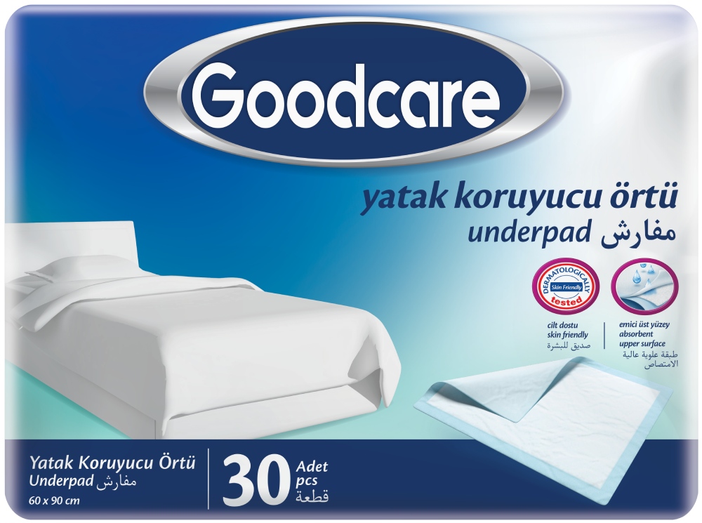 Одноразовая пеленка Goodcare 60х90 30 шт. (8690536808359) - Фото 1