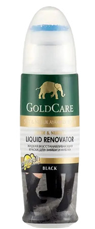 Краска для обуви Goldcare для замши и нубука 75 мл черный (8697704012204) - Фото 1