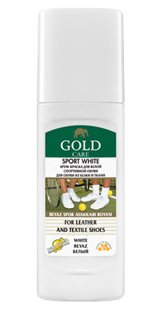Краска для обуви Goldcare спорт.обувь д/кожи и текстиля 75 мл белый (8697704020537) - Фото 1