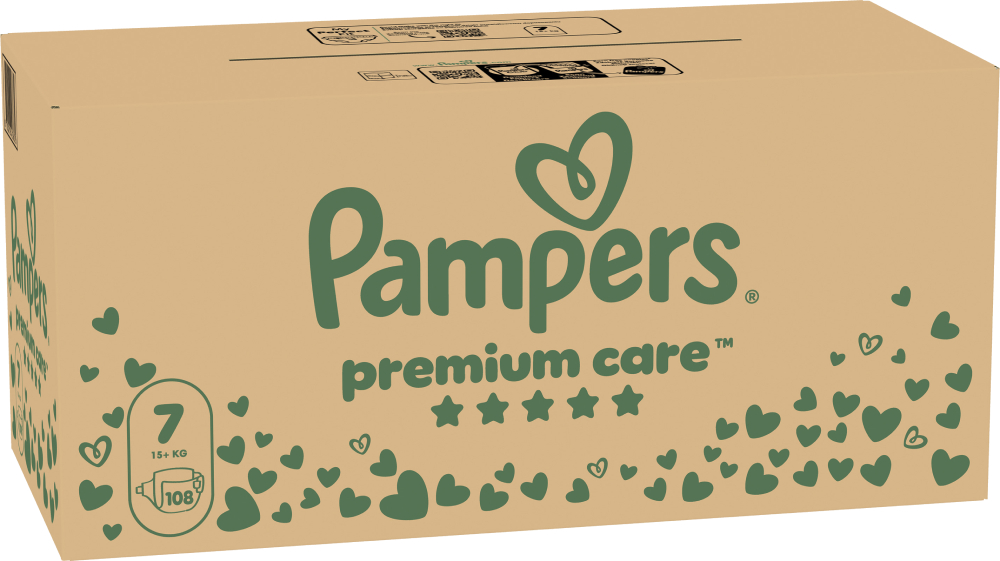 Одноразовые подгузники Pampers Premium Care Размер 7 (15+ кг), 108 шт. (80789189) - Фото 1