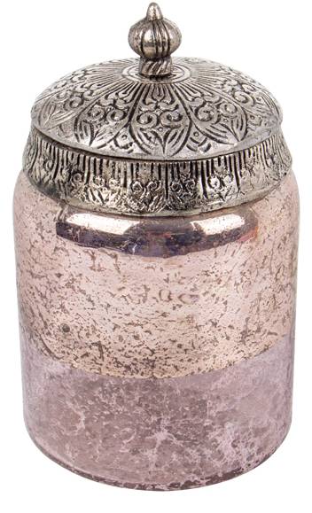 Ємність для сипучих Lefard 17x10 см рожева (876-077) - Фото 1