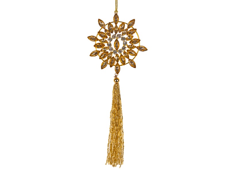 Ялинкова іграшка Lefard золото 10 см + 17 см (877-078) - Фото 1