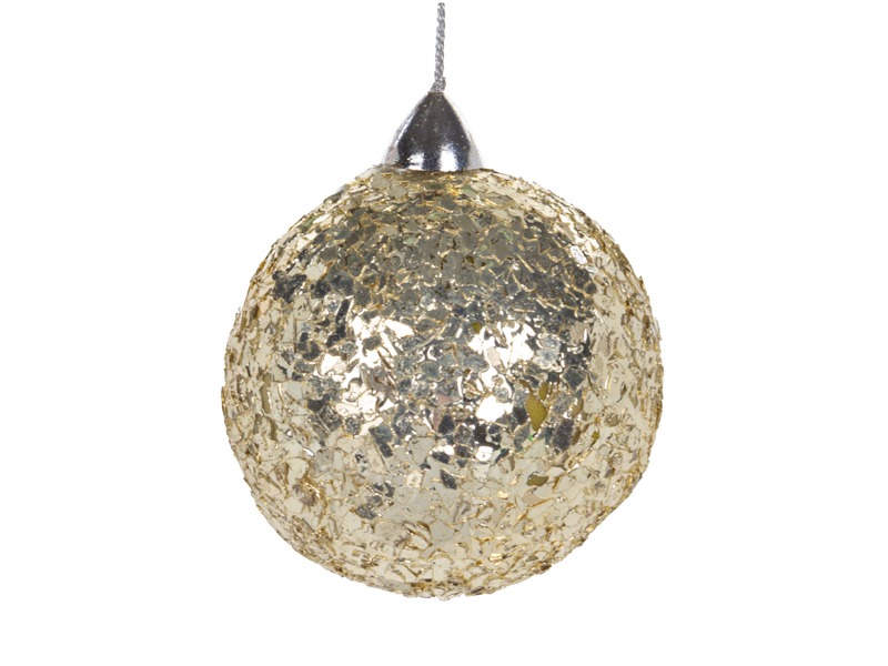 Ялинкова іграшка Lefard серебро 8 см (877-113) - Фото 1