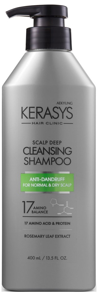 Шампунь женский Kerasys Hair Clinic System Deep Cleansing 400 мл (8801046877548) - Фото 1