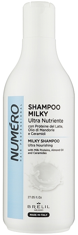 Шампунь женский Numero MILKY ультра питательный 800 мл (8011935088041) - Фото 1
