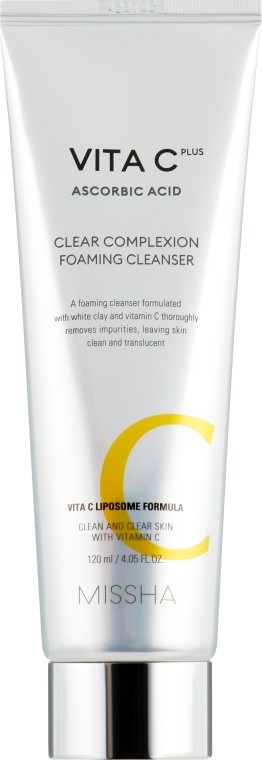 Пенка для умывания Missha Vita C Plus Clear Complexion 120 мл (8809643523479) - Фото 1