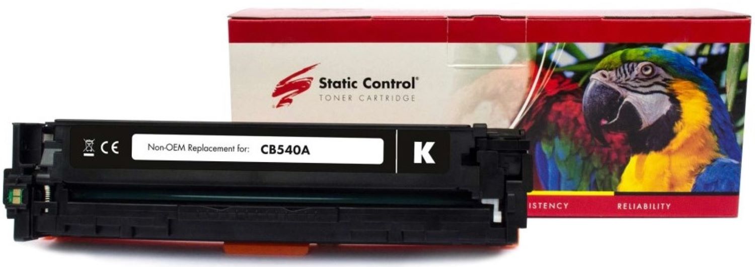 Картридж-тонер Static Control Parrot совместимый аналог HP CF210A/CB540A/CE320A, Canon 716/731 black (002-01-LB540AU) - Фото 1