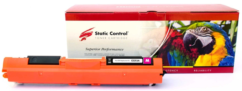 Картридж-тонер Static Control Parrot совместимый аналог HP CE313A (126A)/CF353A (130A), Canon 729 magenta (002-01-VU313A) - Фото 1