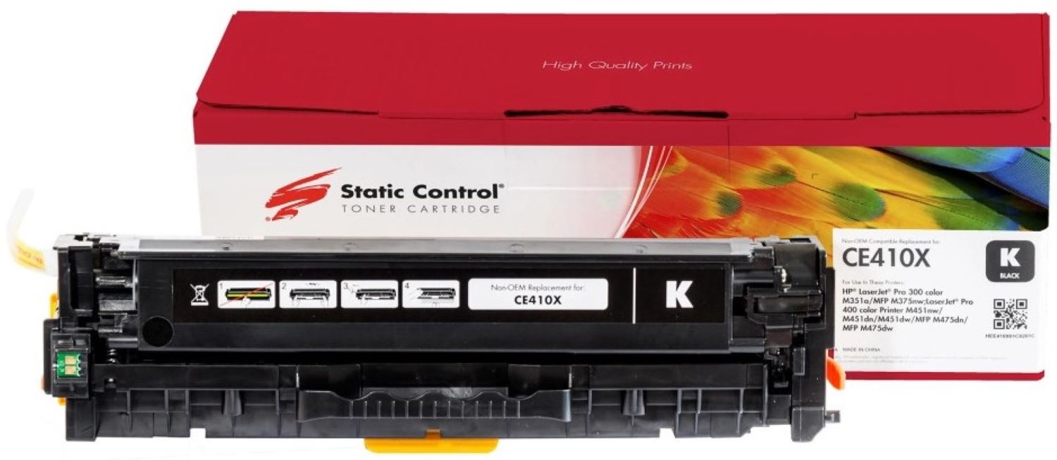 Картридж-тонер Static Control Parrot совместимый аналог HP CE410X (305X) black (002-01-LE410X) - Фото 1
