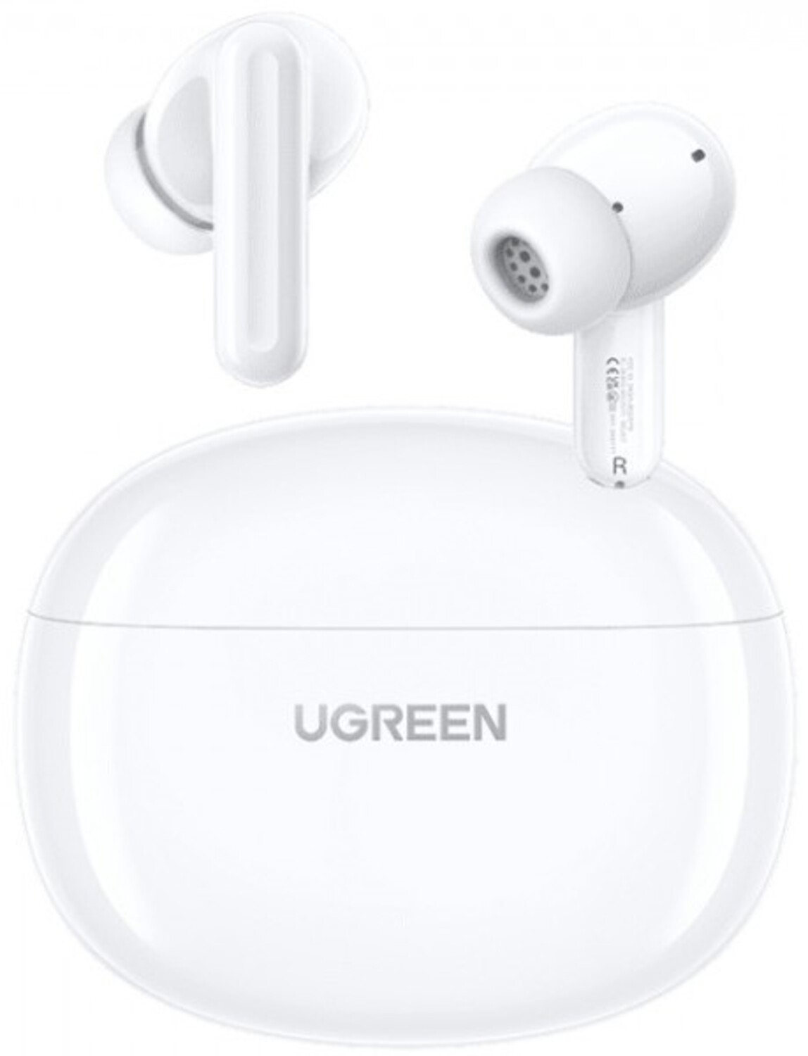 Наушники вкладыши беспроводные TWS UGREEN HiTune T3C Earbuds WS207 White (45110) - Фото 1