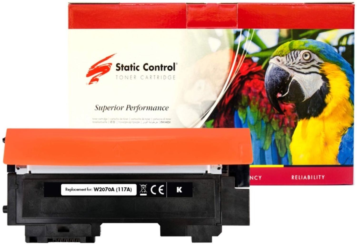 Картридж-тонер Static Control Parrot совместимый аналог HP W2070A (117A) black (002-01-S2070APB) - Фото 1
