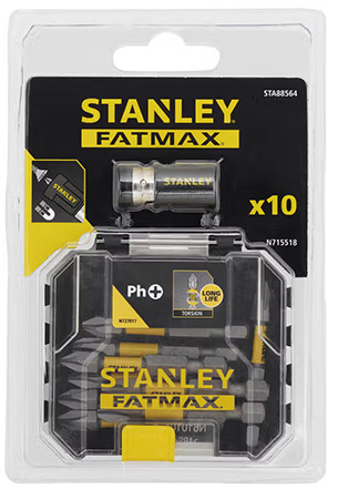 Біта для викрутки Stanley FatMax 50 мм 10 шт. (STA88564) - Фото 1