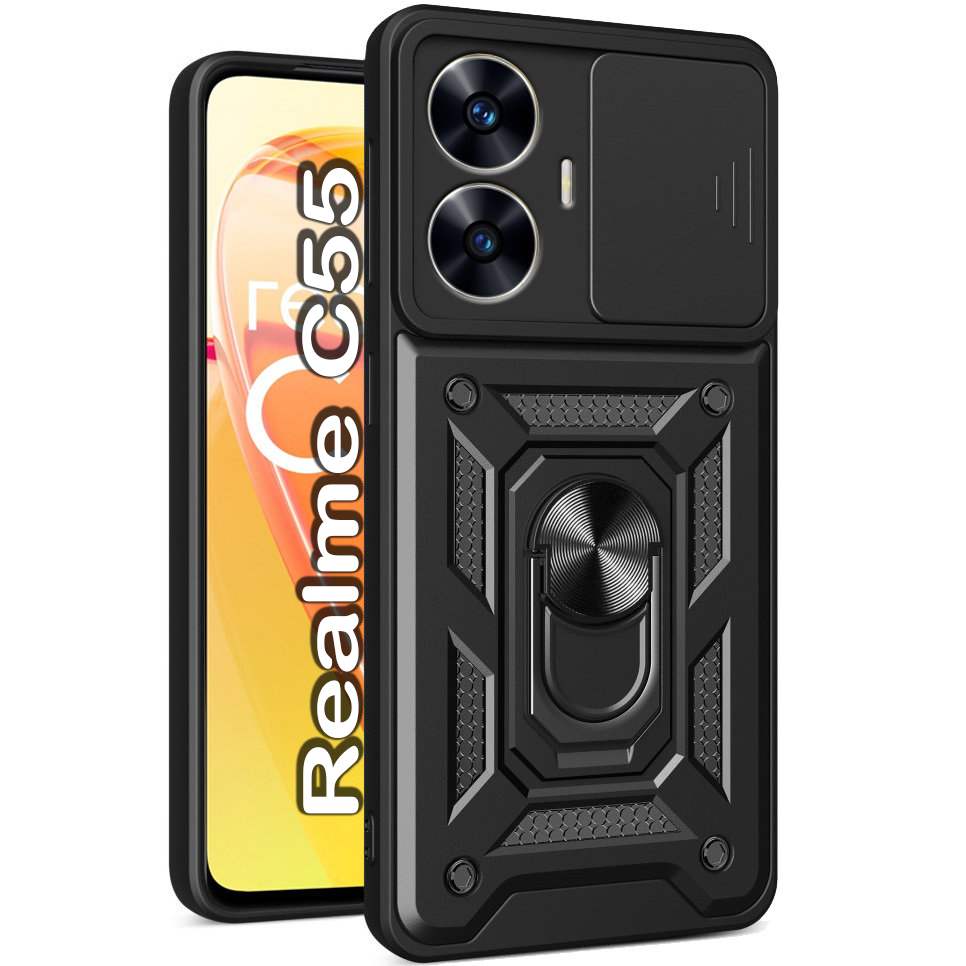 Чехол для смартфона BeCover Military for Realme C55 Black (709173) - Фото 1