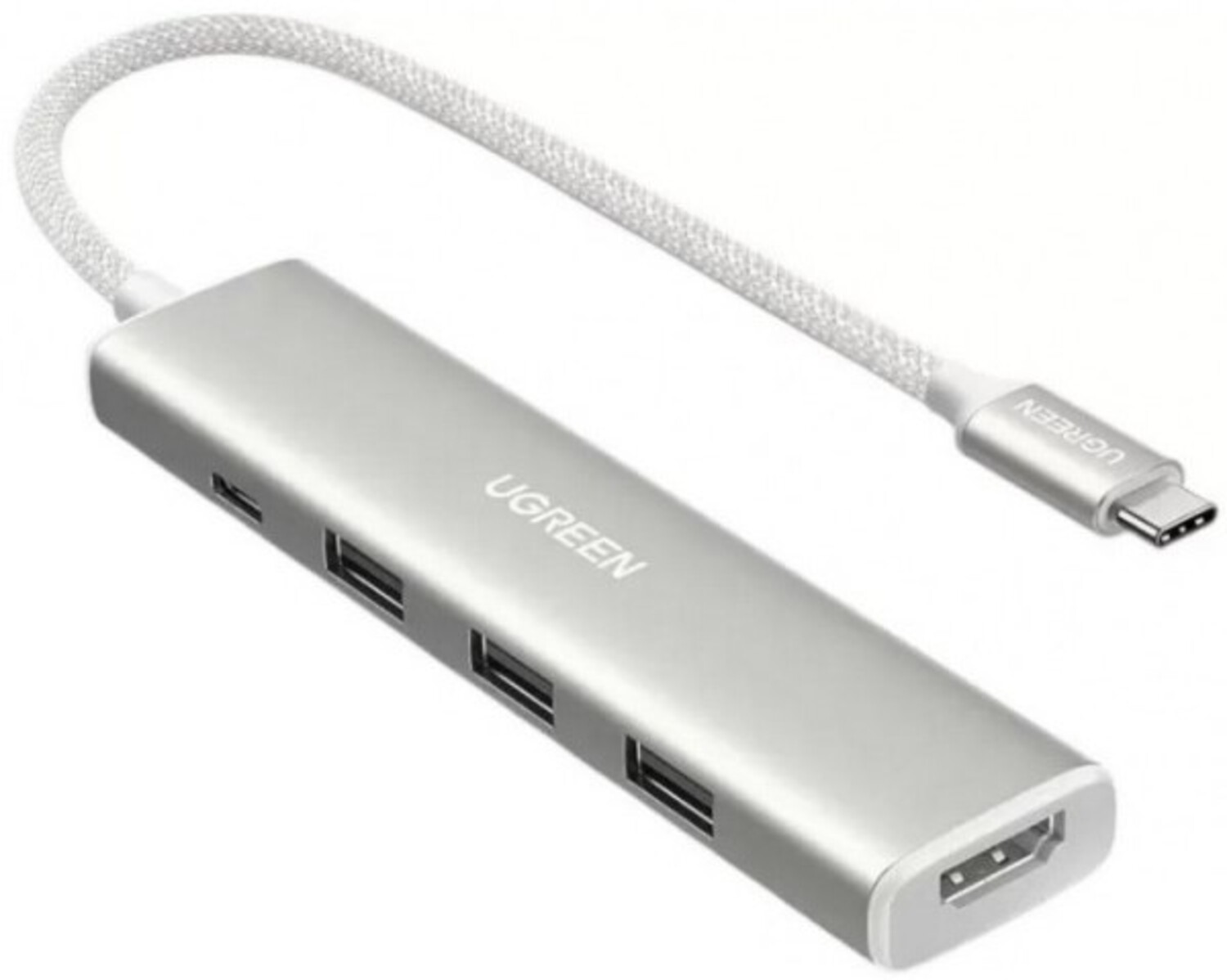 Купить Хаб USB UGREEN SB3.0 Type-C HDMI/3xUSB3.0/Type-C/PD 100W CM478 5in1 (35580) - Фото 1 Хаб USB UGREEN SB3.0 Type-C HDMI/3xUSB3.0/Type-C/PD 100W CM478 5in1 (35580) - Фото 1